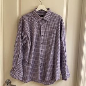 Men Club Room Régular Fit purple long sleeves shirts, like new